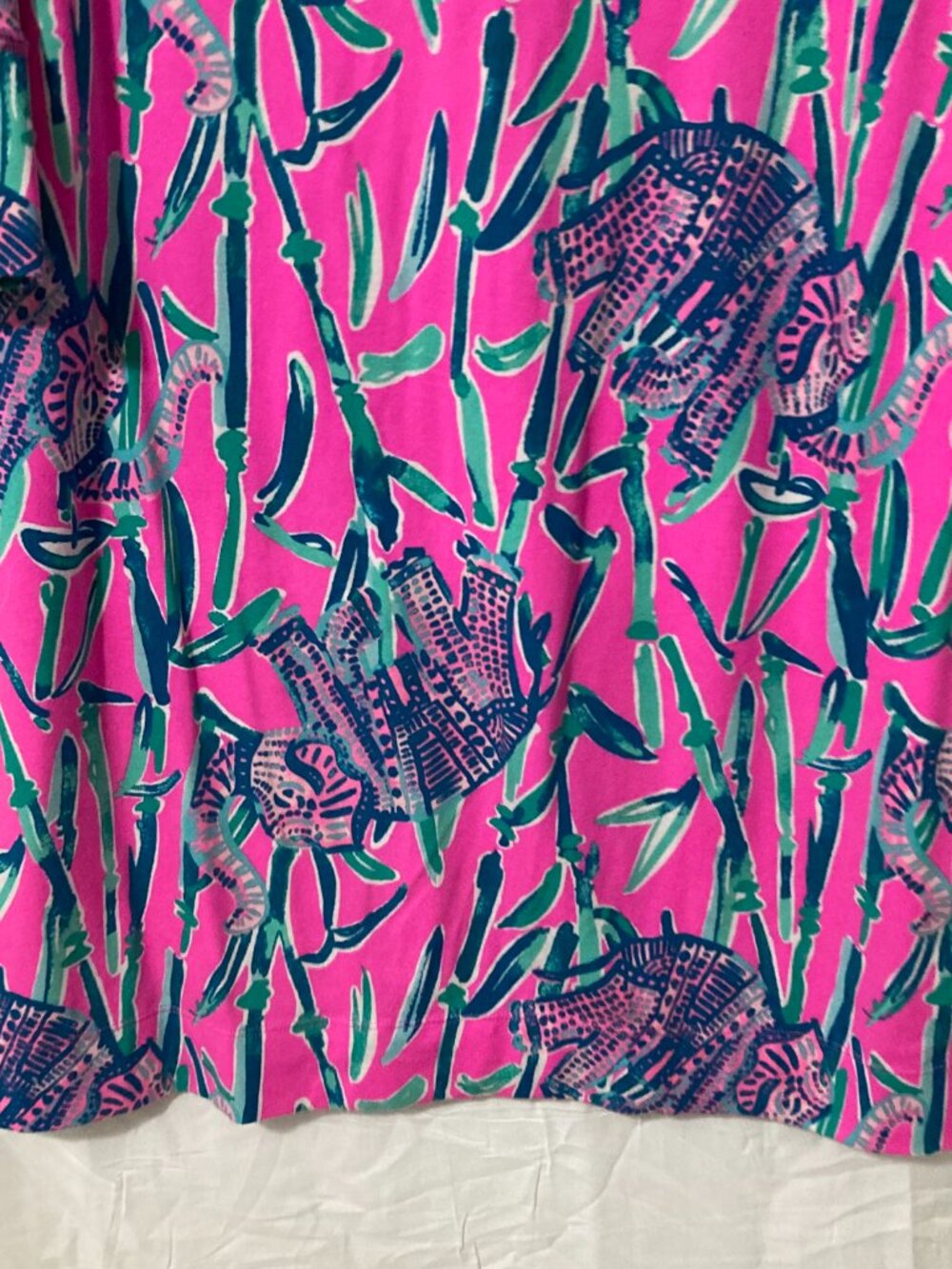 Lily Pulitzer Women S Stretch Blue Purple Pink Dress Casual Graphic Print South - Picture 12 of 12